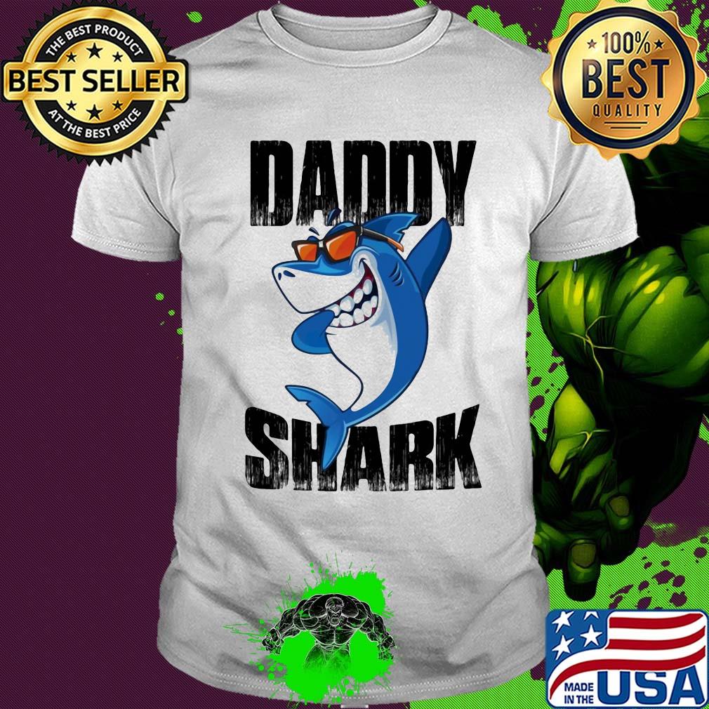 Daddy shark happy father's day shirt