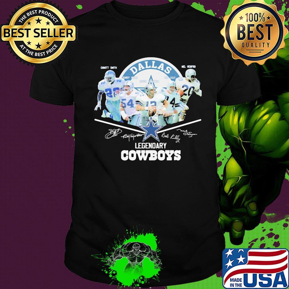 Dallas cowboys legends players signatures shirt