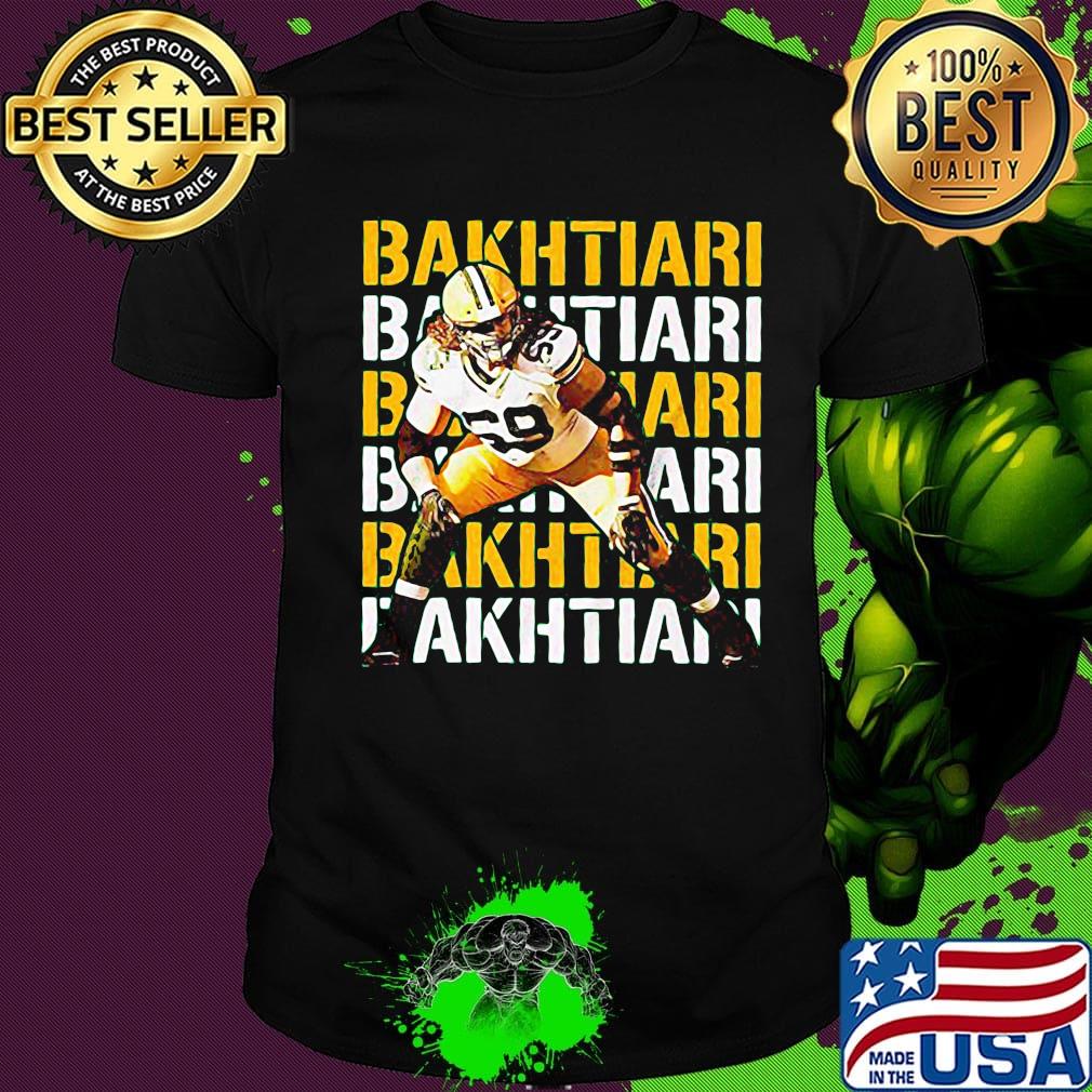 David bakhtiari 69 green bay packers football team shirt