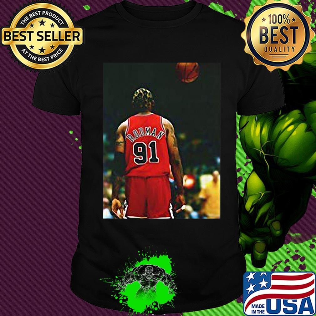 Dennis rodman chicago bulls player basketball shirt