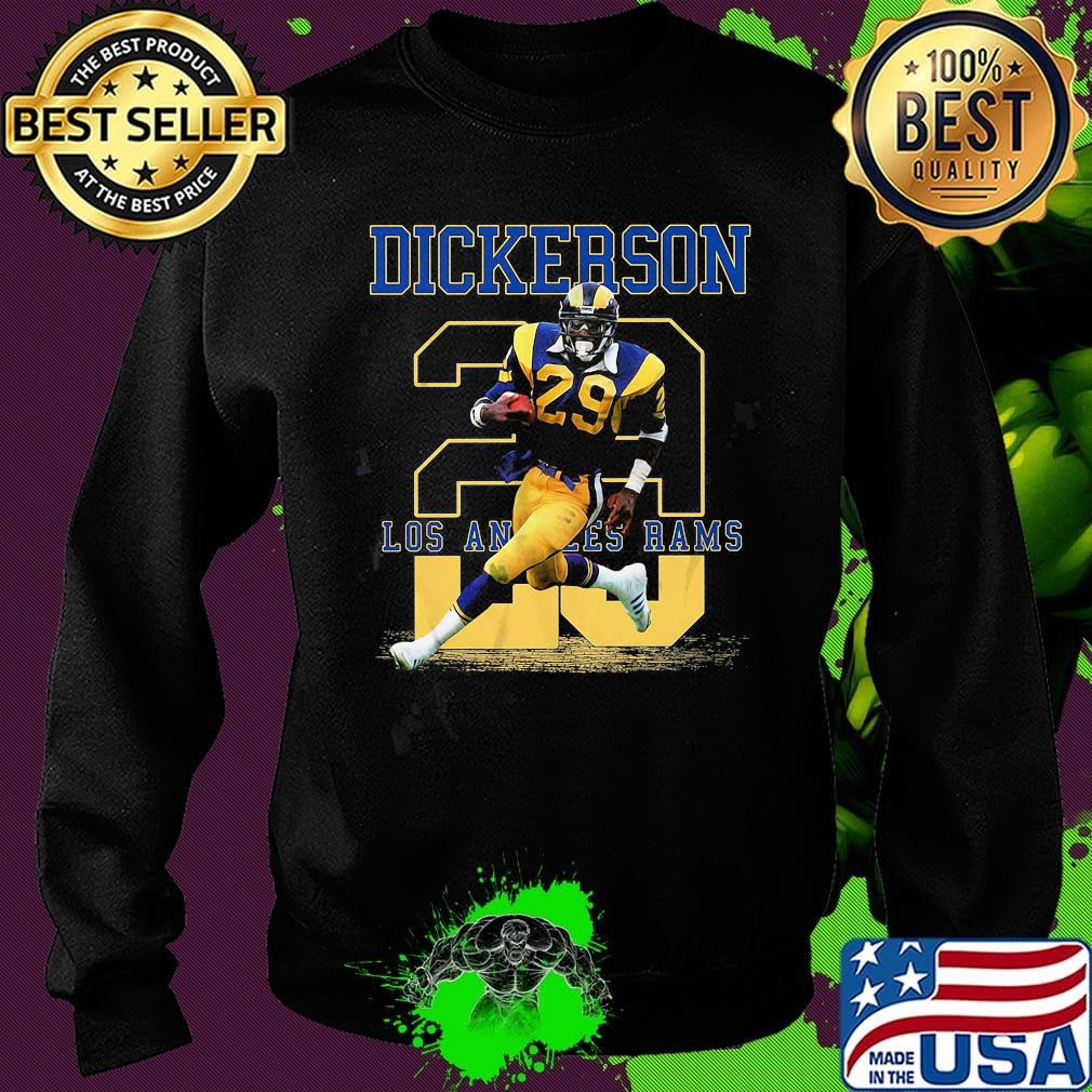 Dickerson 28 los angeles rams team football player s Sweater Dickerson 28 los angeles rams team football player s Sweater