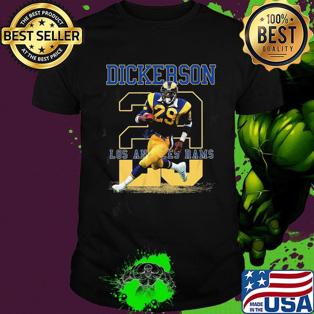 Dickerson 28 los angeles rams team football player shirt
