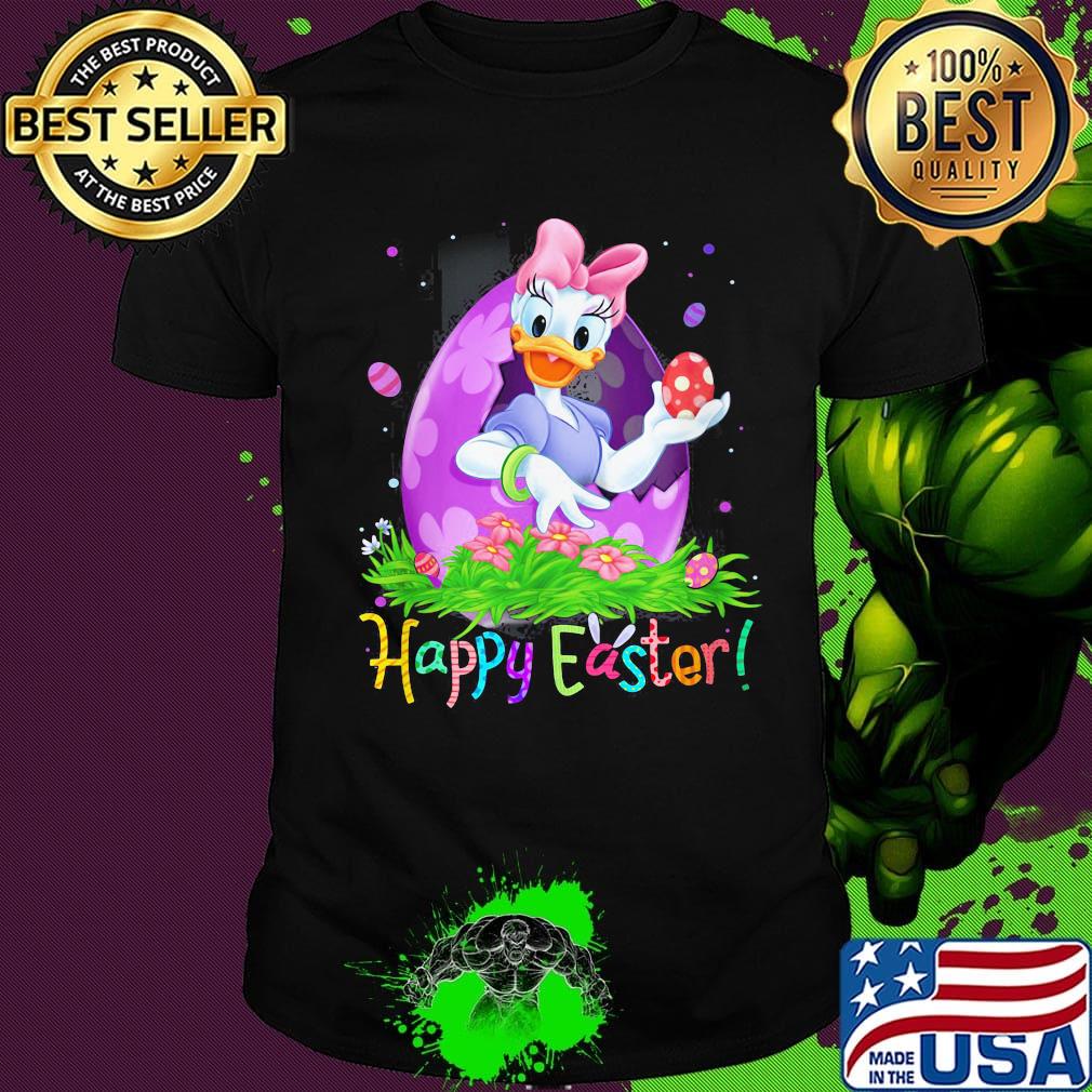 Disney daisy duck happy easter flowers shirt