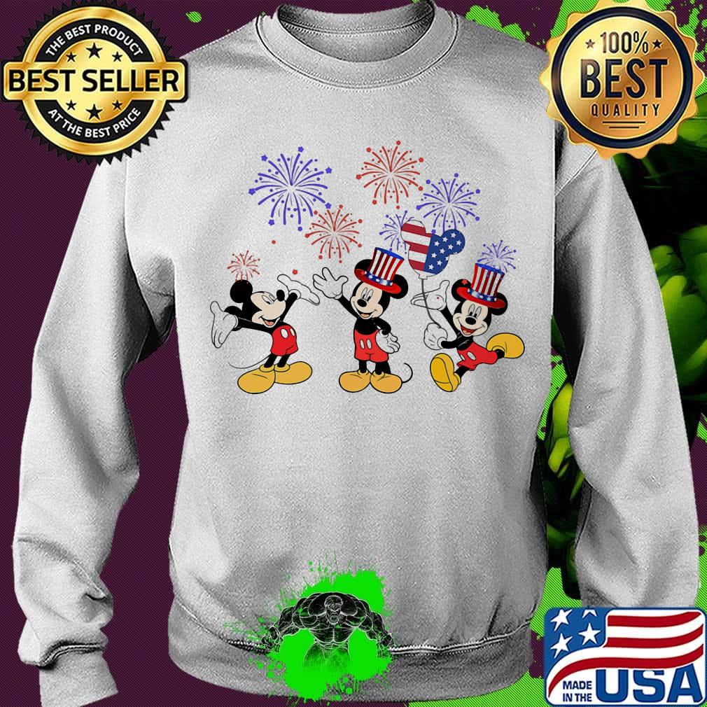 Disney mickey mouse heart firework american flag independence day s Sweater Disney mickey mouse heart firework american flag independence day s Sweater