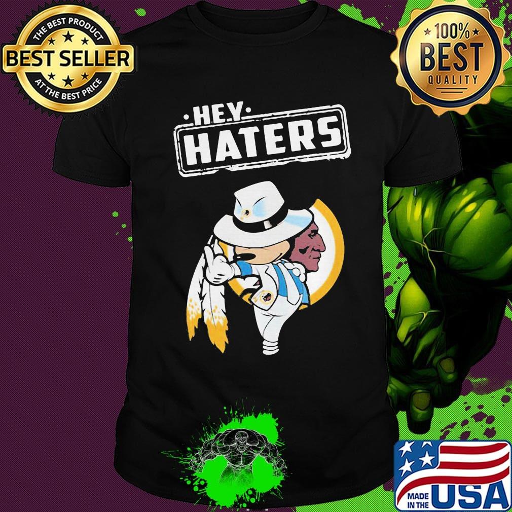 Disney mickey mousehey haters washington redskins football shirt