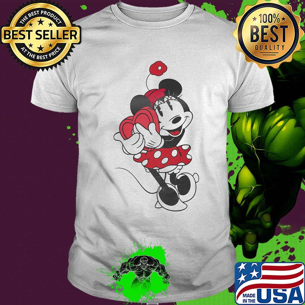 Disney minnie mouse hug heart shirt