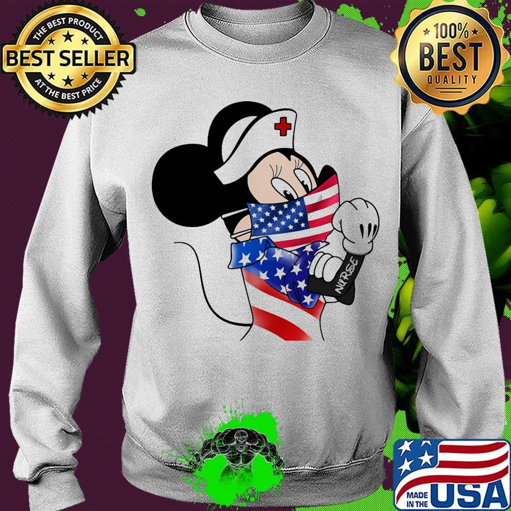 Disney minnie mouse nurse american flag independence day s Sweater Disney minnie mouse nurse american flag independence day s Sweater