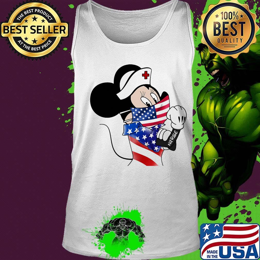 Disney minnie mouse nurse american flag independence day s Tank top Disney minnie mouse nurse american flag independence day s Tank top