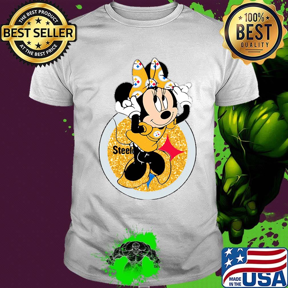 Disney minnie mouse pittsburgh steelers football shirt