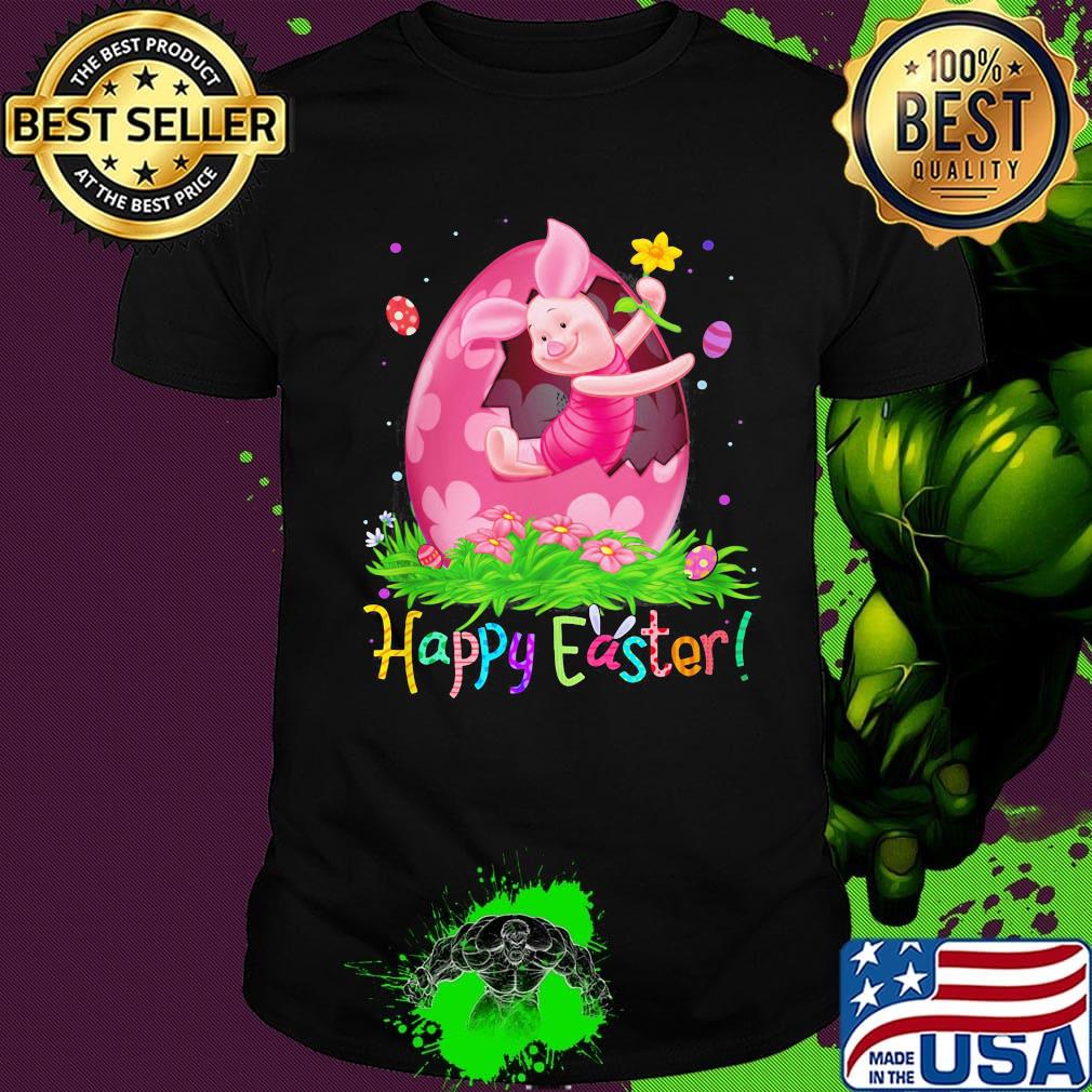 Disney piglet happy easter flowers shirt
