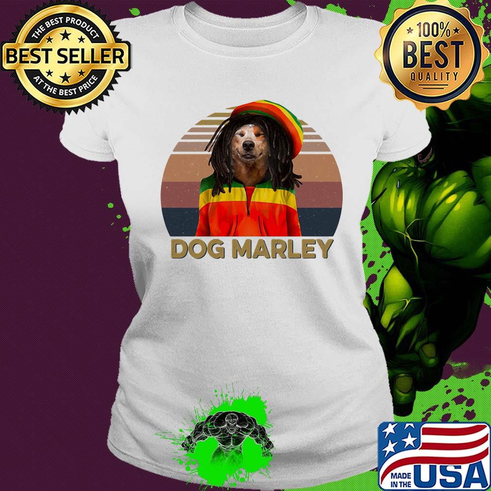 Dog marley vintage retro s Ladies tee Dog marley vintage retro s Ladies tee