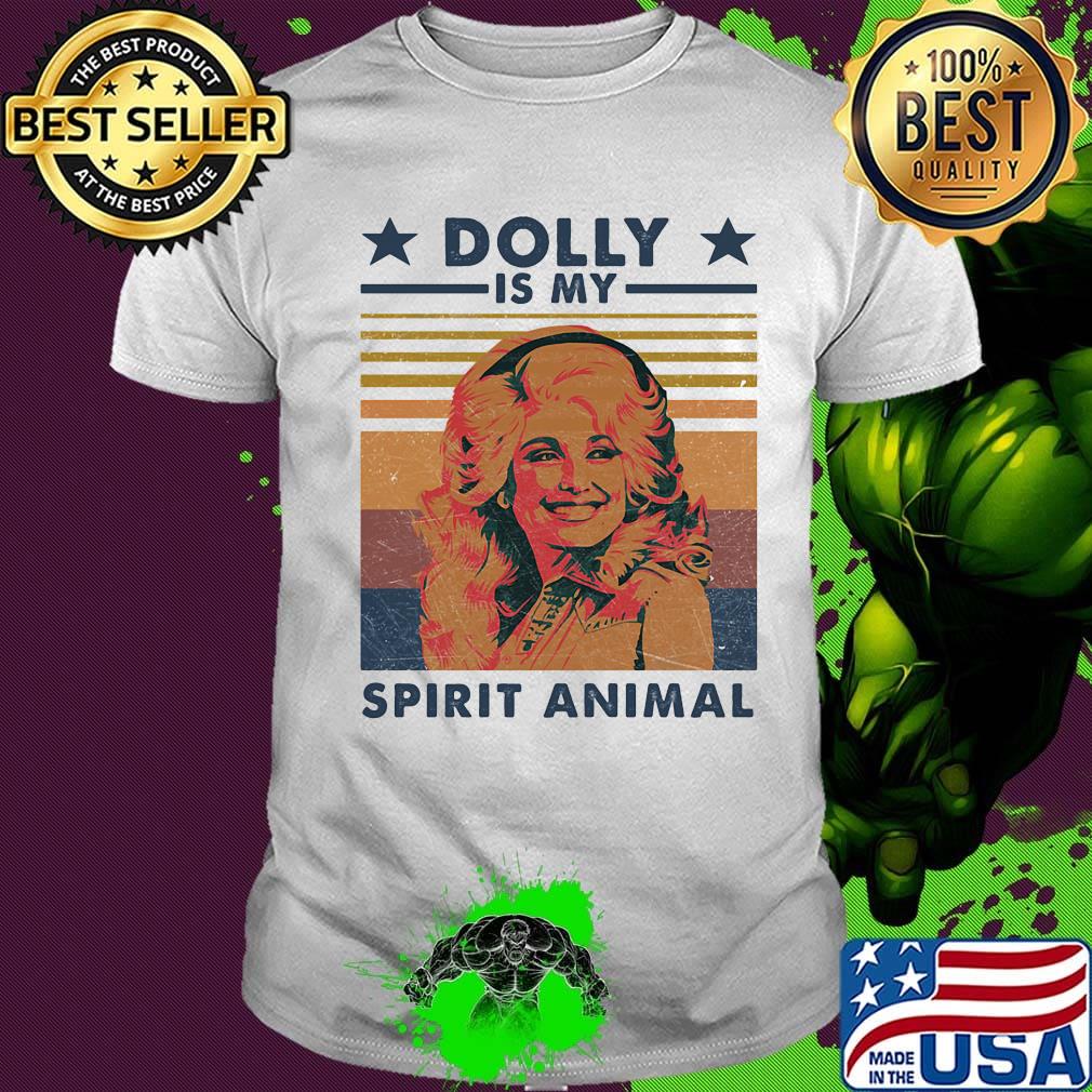 Dolly parton is my spirit animals vintage retro stars shirt
