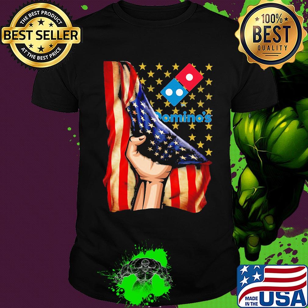 Domino's american flag independence day shirt