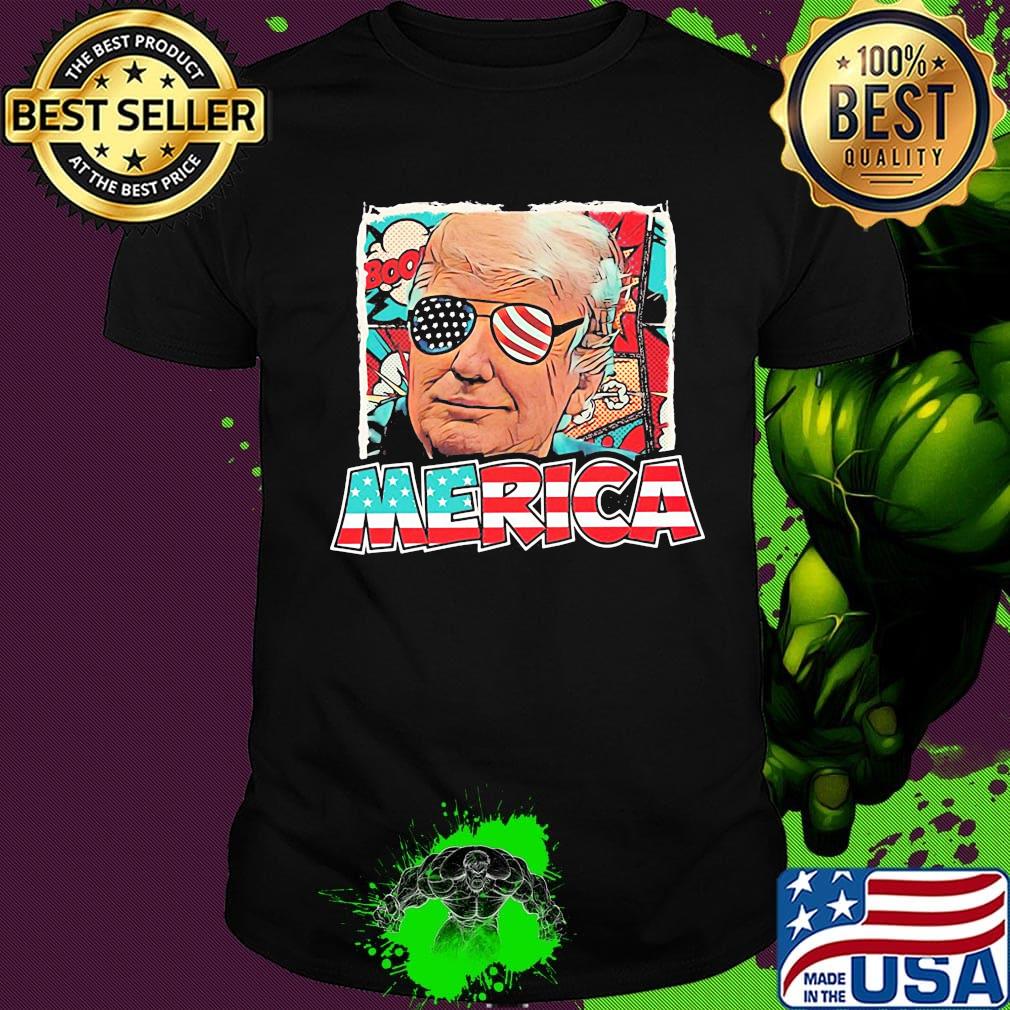 Donald trump merica american flag 4th of july independence day shirt