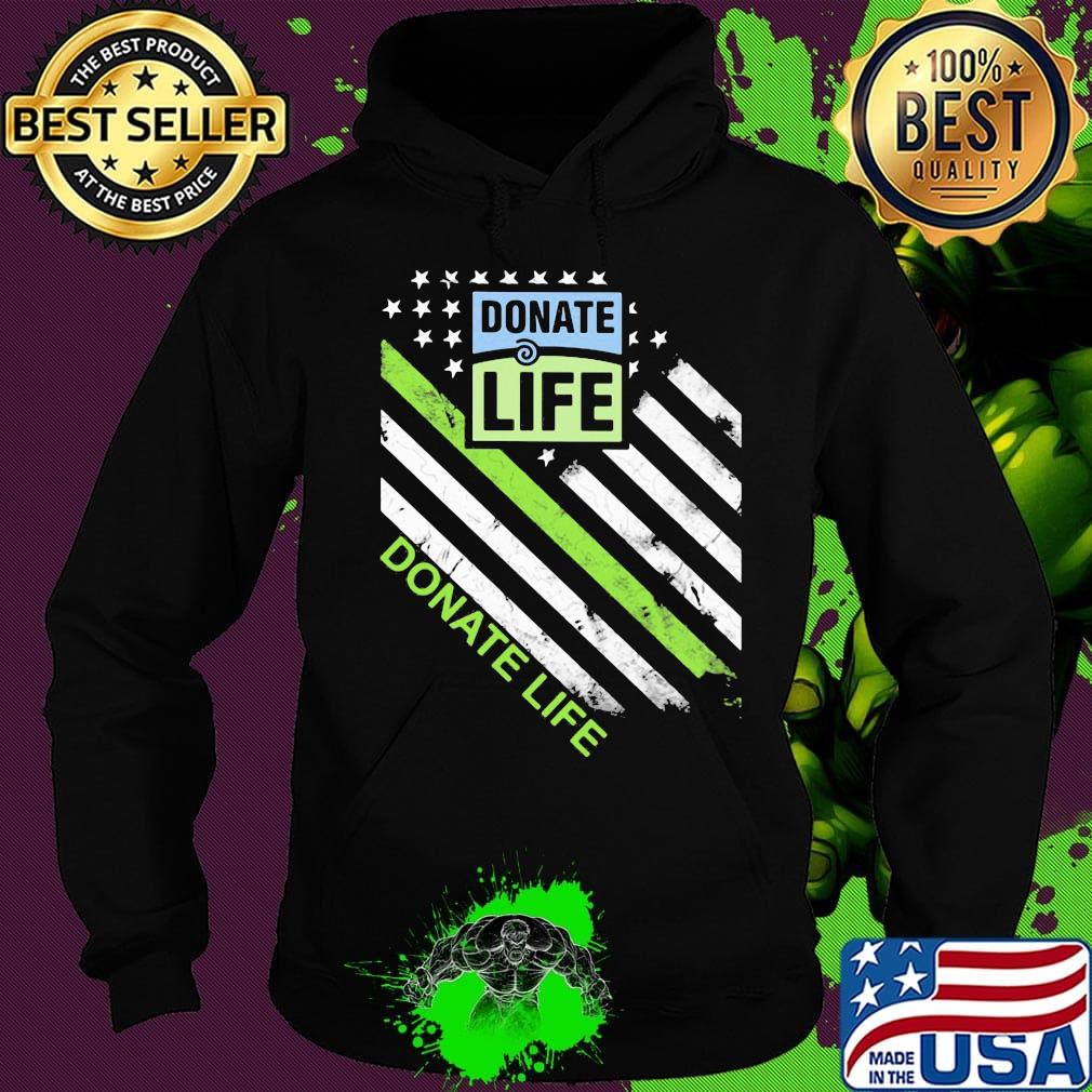 Donate life logo american flag independence day s Hoodie Donate life logo american flag independence day s Hoodie