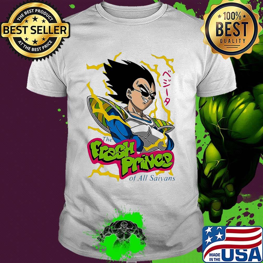 Dragon ball 7 the fresh prince of all saiyans shirt