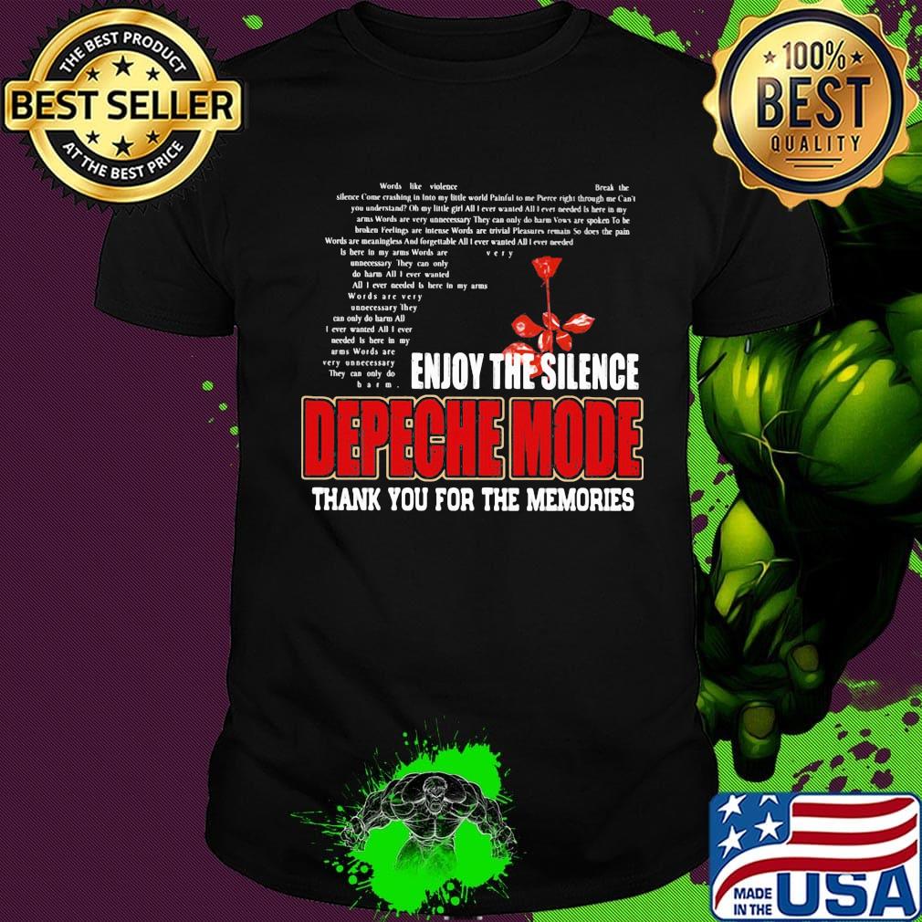 Enjoy the silence depeche mode thank you for the memories shirt