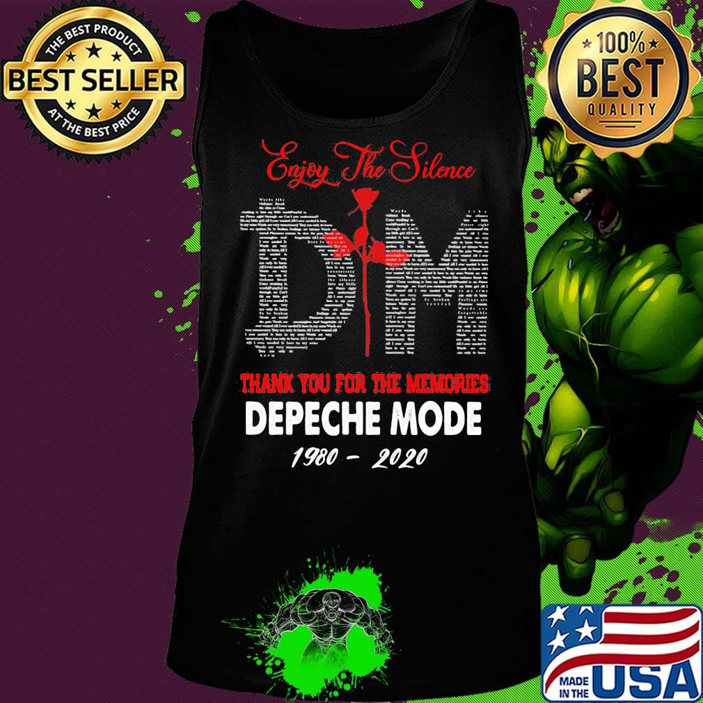 Enjoy the silence dm thank you for the memories depeche mode 1980 2020 s Tank top Enjoy the silence dm thank you for the memories depeche mode 1980 2020 s Tank top
