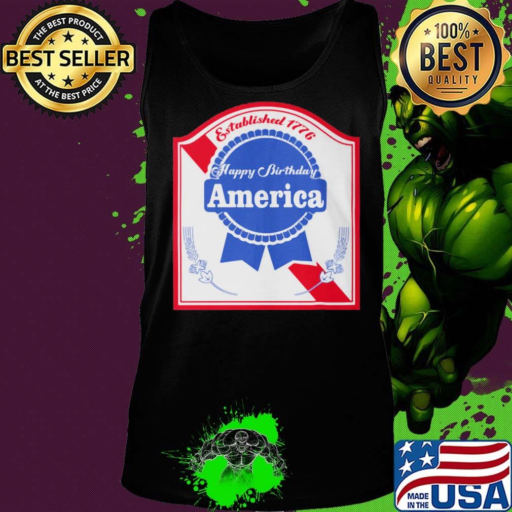 Established 1776 happy birthday america flag s Tank top Established 1776 happy birthday america flag s Tank top