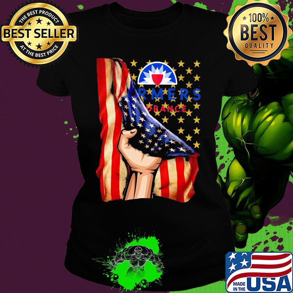 Farmers insurance american flag independence day s Ladies tee Farmers insurance american flag independence day s Ladies tee