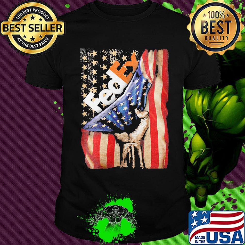 Fedex american flag happy independence day shirt