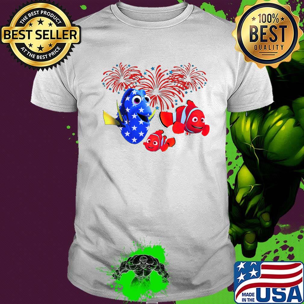 Fish American Flag Independende Day Shirt