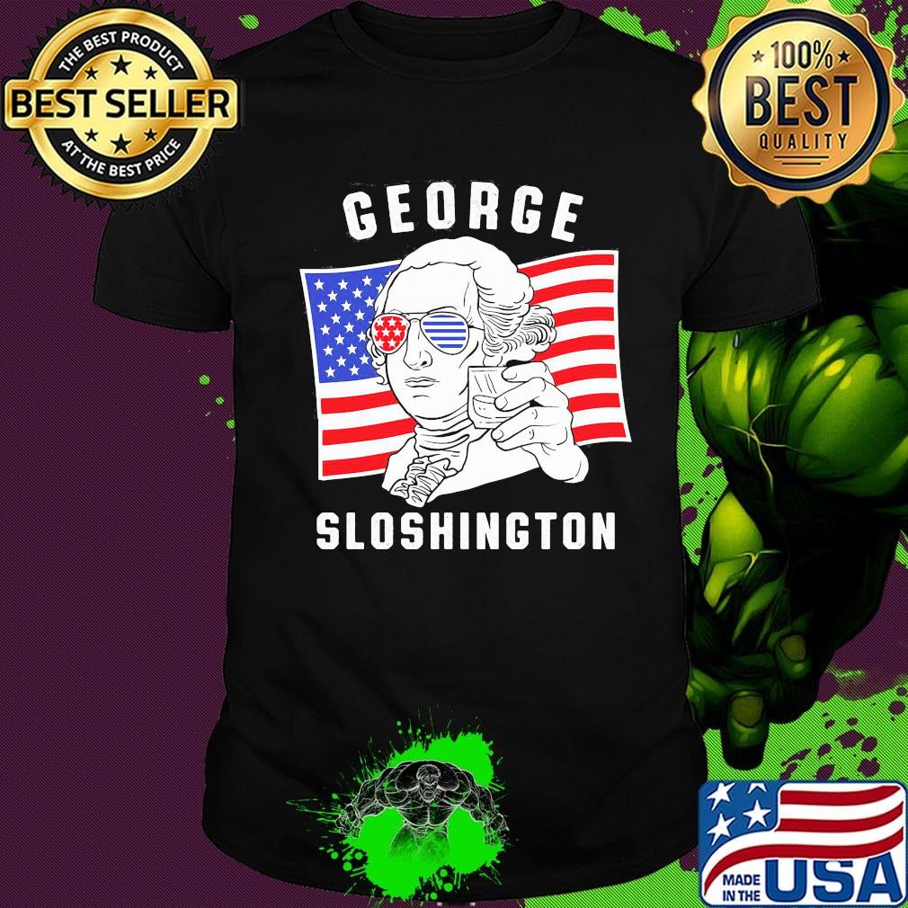 George sloshington American flag 4th of july shirt