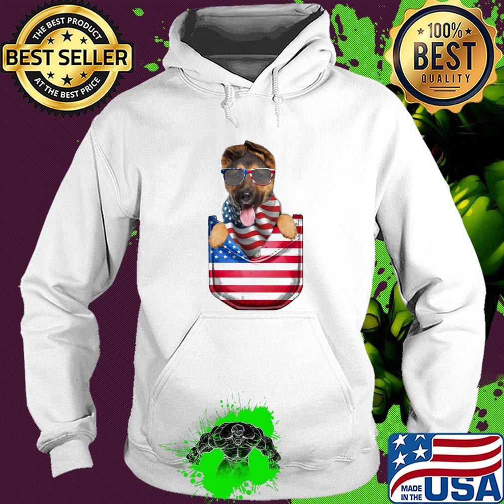 German shepherd pocket american flag independence day s Hoodie German shepherd pocket american flag independence day s Hoodie