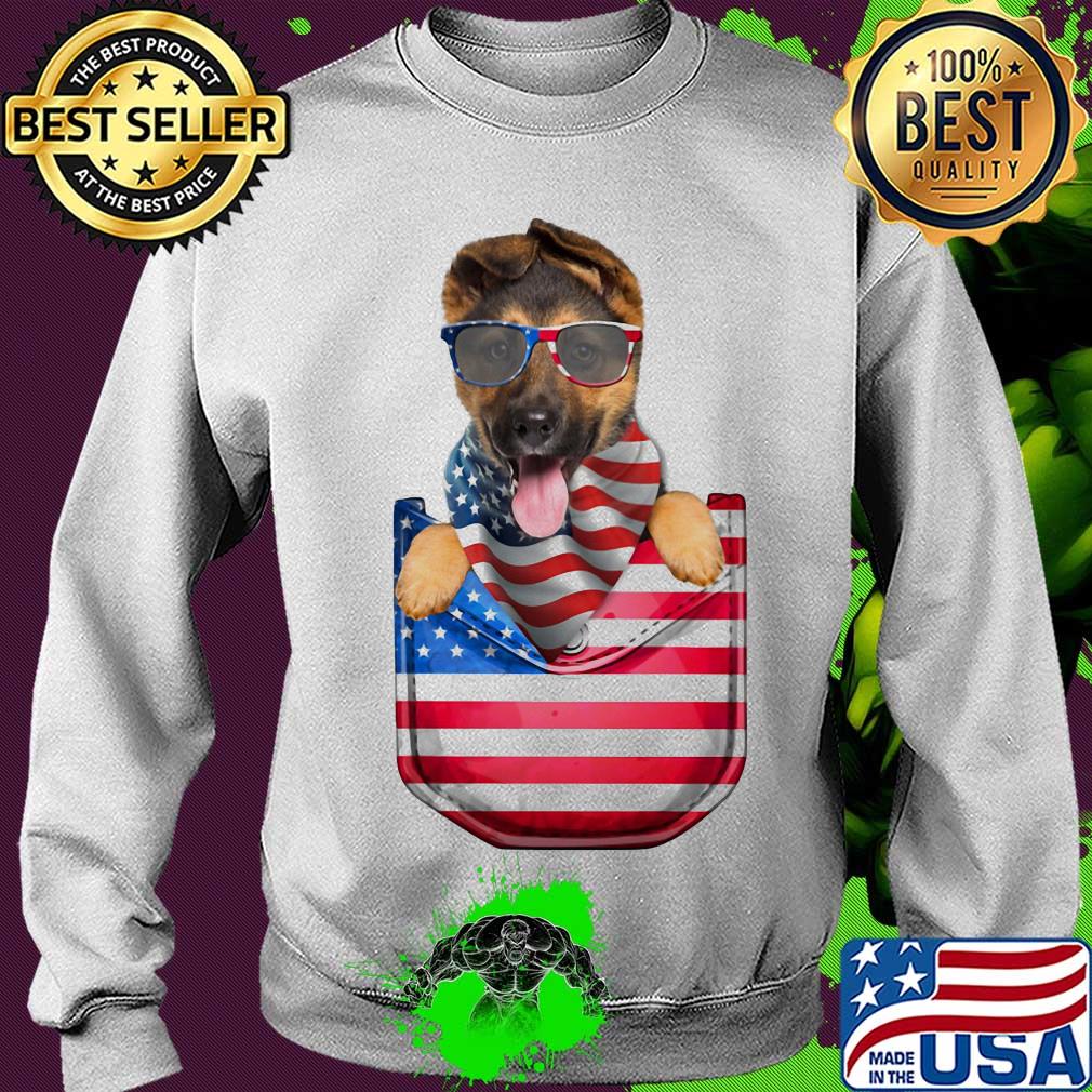 German shepherd pocket american flag independence day s Sweater German shepherd pocket american flag independence day s Sweater