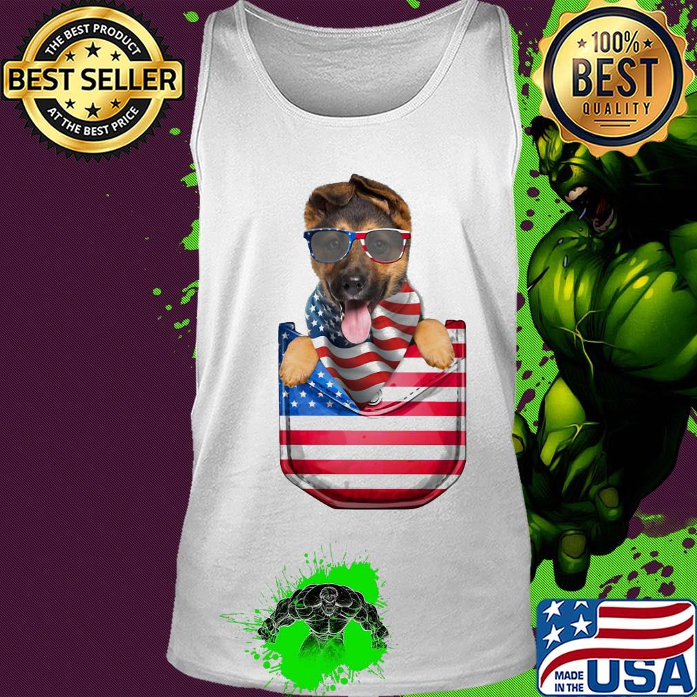 German shepherd pocket american flag independence day s Tank top German shepherd pocket american flag independence day s Tank top