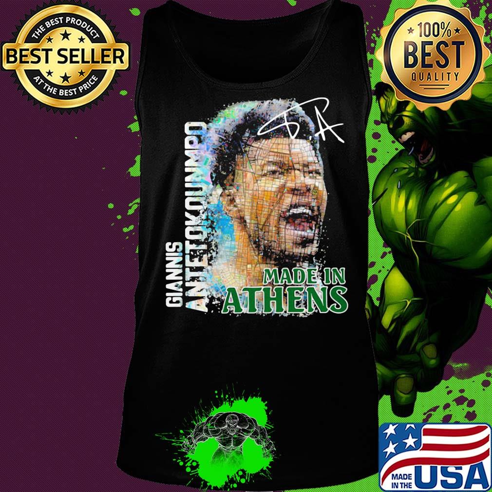 Giannis antetokounmpo made on athens signature s Tank top Giannis antetokounmpo made on athens signature s Tank top