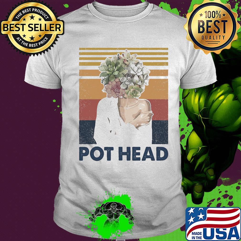 Girl pot head vintage retro shirt