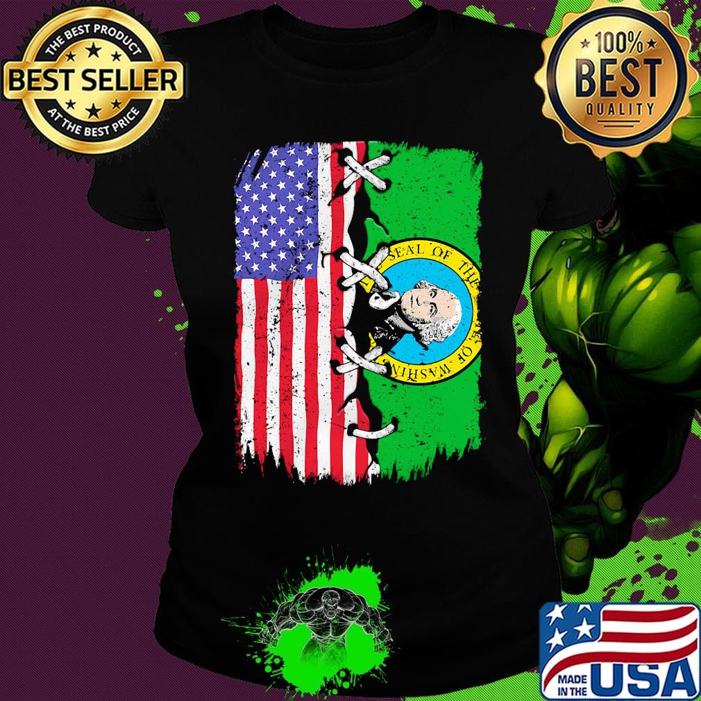 Governor Washington State American Flag Shirt Ladies tee Governor Washington State American Flag Shirt Ladies tee