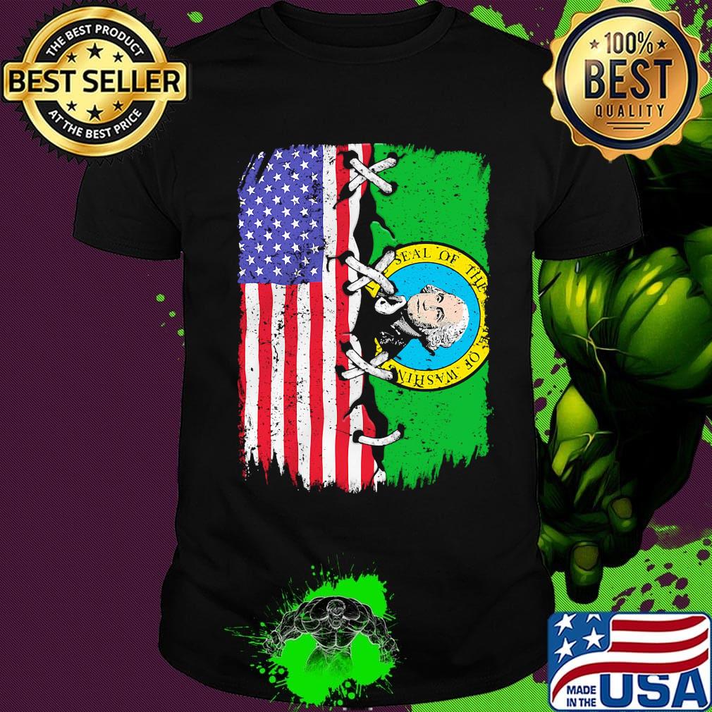 Governor Washington State American Flag Shirt
