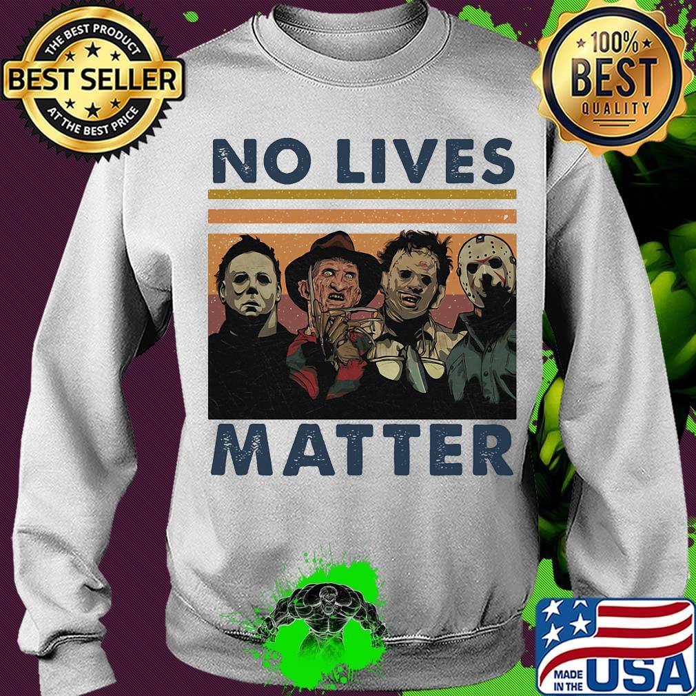 Halloween horror characters no lives matter vintage retro s Sweater Halloween horror characters no lives matter vintage retro s Sweater