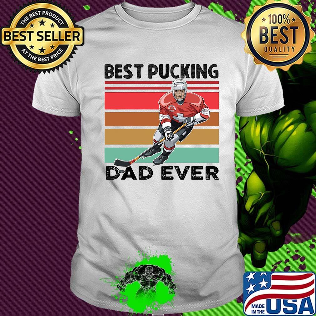Hockey best picking dad ever happy father's day vintage retro shirt