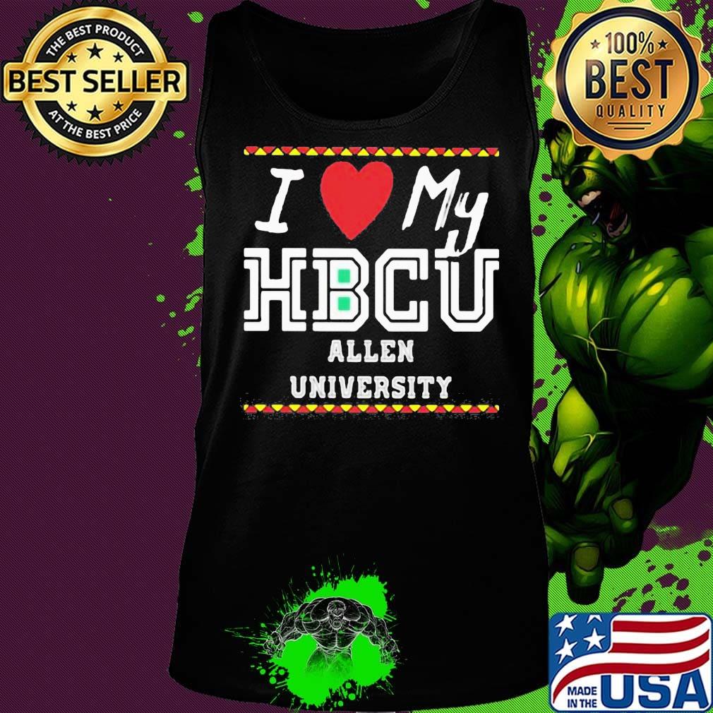 I love my hbcu allen university heart line s Tank top I love my hbcu allen university heart line s Tank top