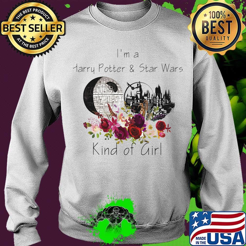 I'm a harry potter and star wars kind of girl flowers s Sweater I'm a harry potter and star wars kind of girl flowers s Sweater