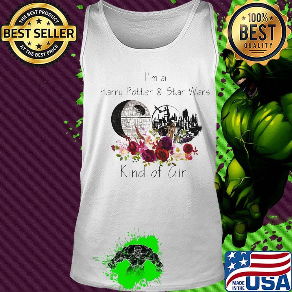 I'm a harry potter and star wars kind of girl flowers s Tank top I'm a harry potter and star wars kind of girl flowers s Tank top