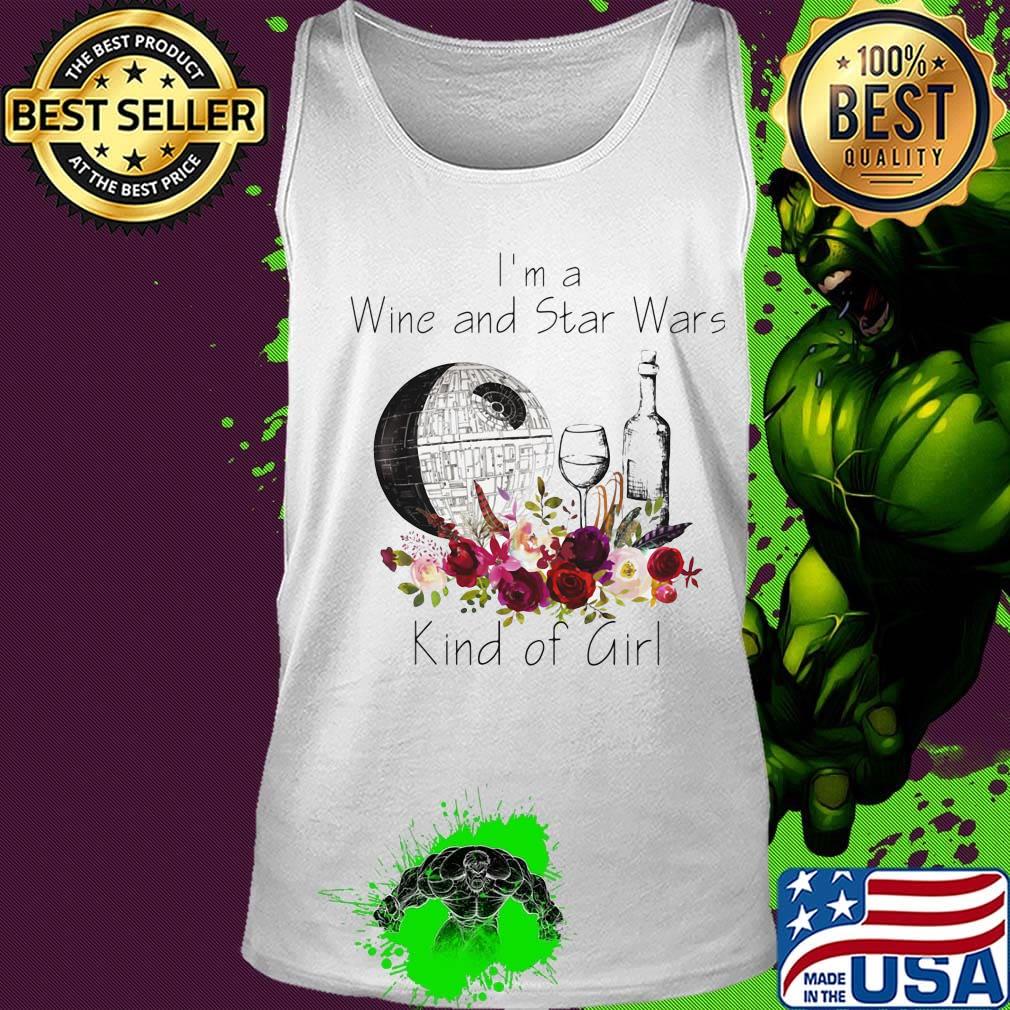 I'm a wine and star wars kind of girl flowers s Tank top I'm a wine and star wars kind of girl flowers s Tank top