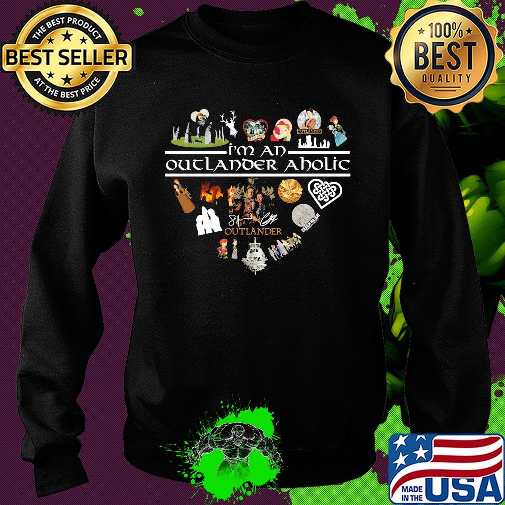 I'm an outlander aholic signature heart s Sweater I'm an outlander aholic signature heart s Sweater