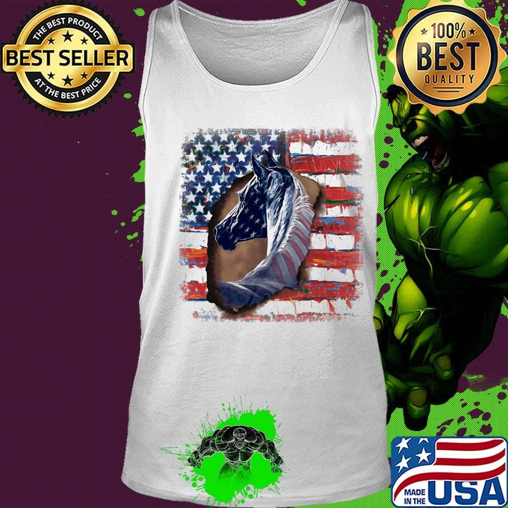 In horse cool American flag s Tank top In horse cool American flag s Tank top