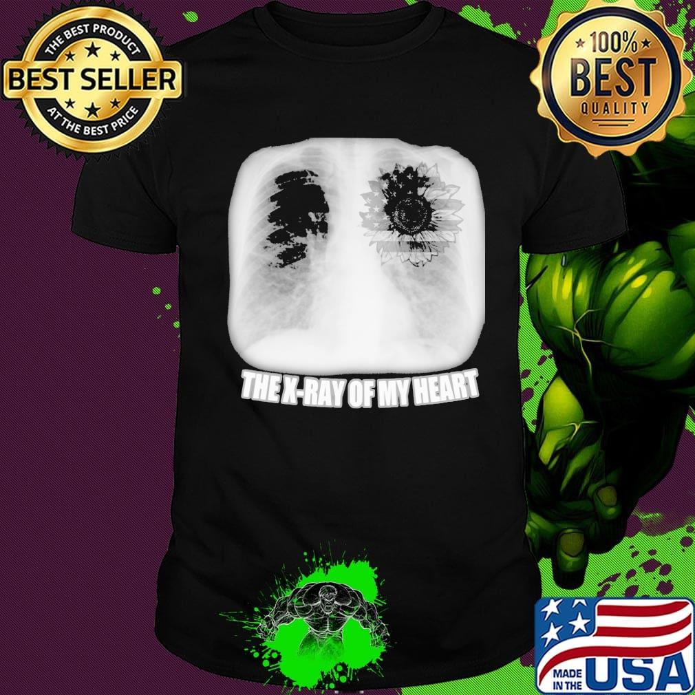 Independence day sunflower the x-ray of me heart shirt