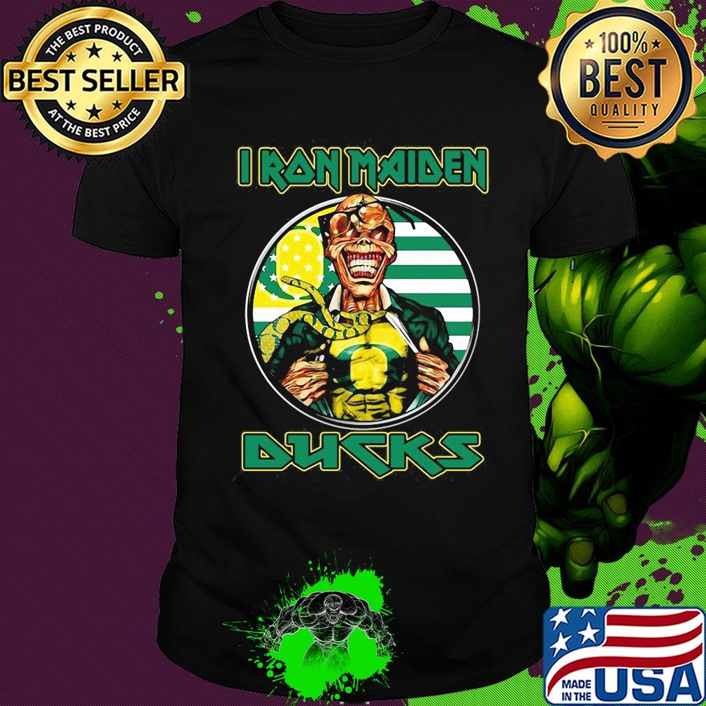 Iron maiden oregon ducks american flag independence day shirt