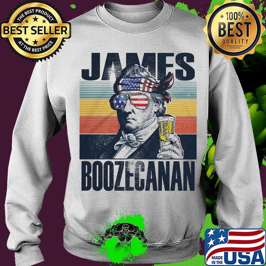 James Boozecanan Drinking Drunk 4th Of July vintage retro s Sweater James Boozecanan Drinking Drunk 4th Of July vintage retro s Sweater