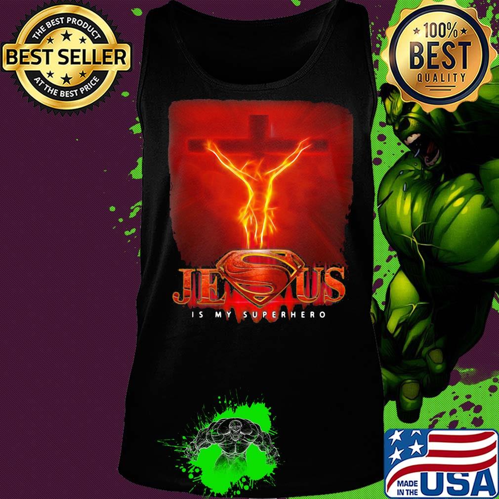 Jesus is my superhero fire s Tank top Jesus is my superhero fire s Tank top