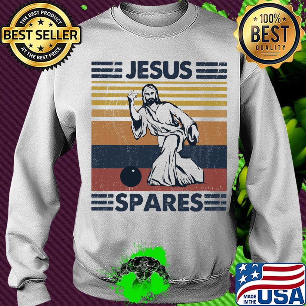Jesus spares bowling vintage retro s Sweater Jesus spares bowling vintage retro s Sweater
