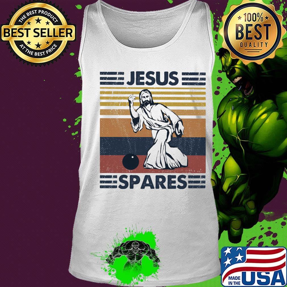 Jesus spares bowling vintage retro s Tank top Jesus spares bowling vintage retro s Tank top