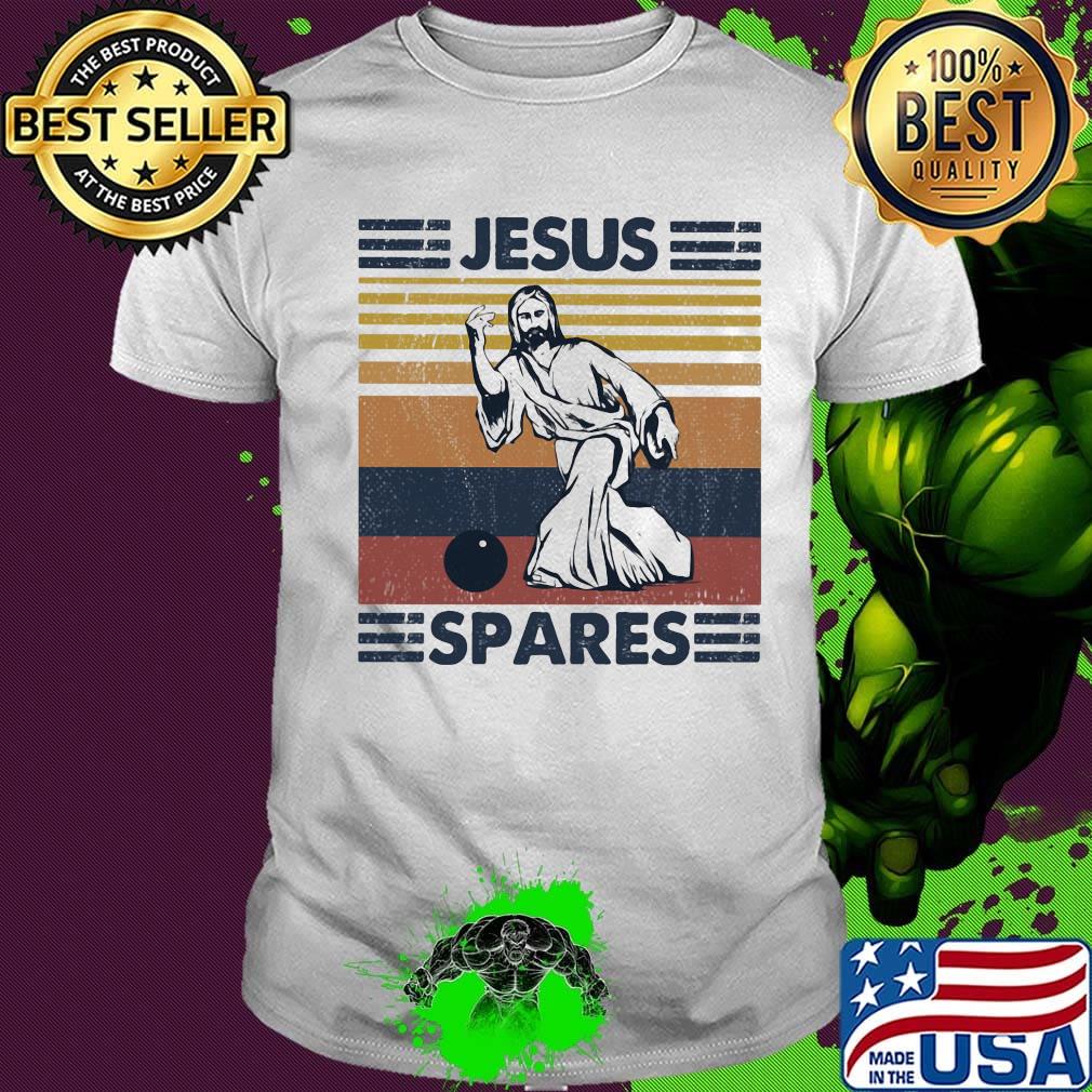 Jesus spares bowling vintage retro shirt Jesus spares bowling vintage retro shirt