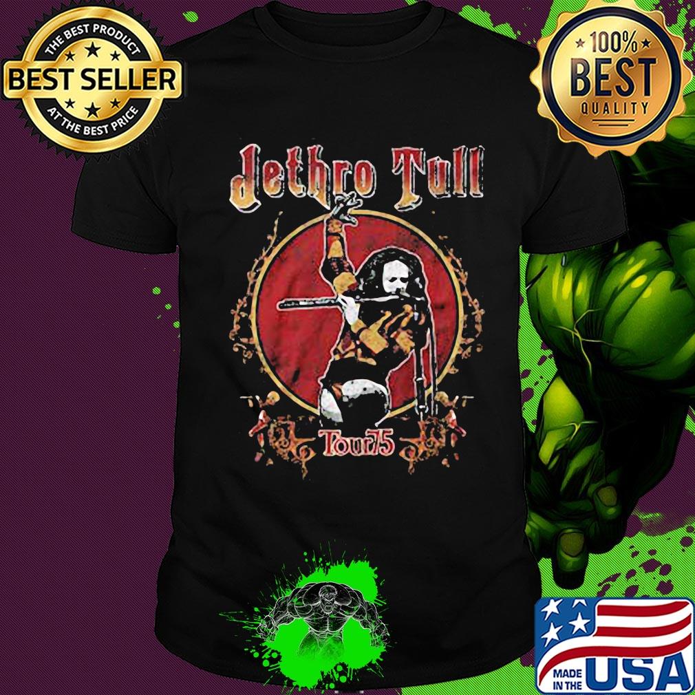 Jethro tull tour '75 vintage shirt Jethro tull tour '75 vintage shirt